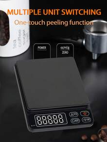 Digital Kitchen Scale, Multi-Unit Electronic Scale, High-Precision Sensor Electronic Scale, 3.0Kg Range/0.1g Accuracy, Compact Measuring Scale, Automatic Shut-Off Function, Multi-Purpose, With One-Touch Tare, One-Touch Unit Conversion, No Manual Calculation Required, Battery-Powered (Batteries Not Included)