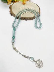 1条45颗10毫米串珠手链，简约优雅设计，日常祈祷念珠，配中国结吊坠 - 彩色 - 查看 13