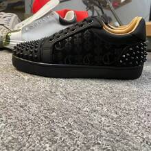 Non-Slip Lightweight Red Sole Men's Studded Casual Lace-Up Sneakers - 42 - 查看 3