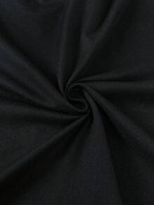 2 件儿童心形印花睡衣、少女吊带背心和短裤可爱家居服上衣，适合所有季节派对和休闲装 - 黑色 - 查看 7