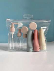 Travel Refillable Bottle Set Spray Lotion Shampoo Shower Gel Tube Bottling Cosmetic Empty Liquid Container Portable Tool Refill Travel Essentials Travel Organizer For Beach Summer Vacation Back To School Back To School Supplies