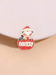 1/6pcs Cartoon Series Brooch, Santa Claus, Bell, Snowman Decor For Clothes, Bags, Accessories Halloween Halloween Accessories Teachers Day00 Jewelry Costume Accessories Bag Charms Office Accessories Christmas Gift