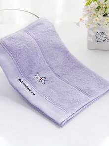 1/4条装小毛巾，刺绣水果图案，尺寸9.84*19.68英寸，多种颜色可选，可作面巾/手巾，男女通用，吸水性强，速干，不褪色，适用于浴室、学校、厨房、节日礼品、旅行和户外活动。 - 彩色 - 查看 9