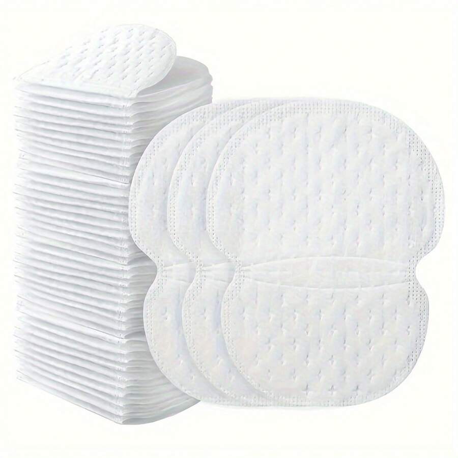 20pcs Disposable Underarm Sweat Pads | Ergonomic Design, Strong Absorbency & Invisible Comfort, Breathable White Pads For Bras, Gym, Workouts, Daily Use