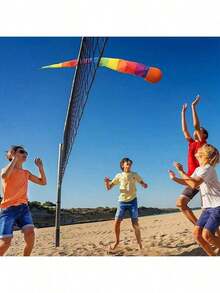 1 件 - 全新 2025 柔软彩虹游戏球，带彗星尾巴，23.6 英寸，儿童室内/室外运动玩具，趣味抛掷礼物，派对礼品，派对礼品 | 彩虹游戏球，色彩鲜艳