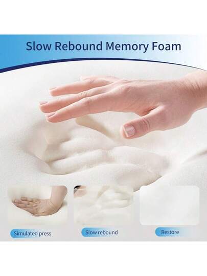 Memory Foam Shaped Pillow, Multi Travel Neck Kussen Airplane, Sleeping, Support, Detachable Washable view 8