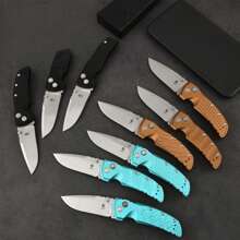 1PC-Sage Green Folding Knife, Pocket Folding Knife, Aluminum Alloy Handle, Blade Material MAGNACUT/1.4116 Powdered Steel, Folding Knife, EDC Utility Tool With Deep Carry Clip, Suitable For Outdoor Camping, Hiking, Wilderness Adventure, Fishing (Unfolded Length 7.95 Inches, Blade Length: 3.35, Blade Width: 1.18, Blade Thickness: 0.13, Handle Length: 5.9)