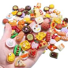 5pcs-50pcs Cute Miniature Food Fridge Magnets, Kitchen Decor Refrigerator Stickers