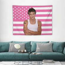 Rapper Music Tapestry Flag For Teen Bedroom Wall Hanging College Decor Art Music Album Poster Hanging Tapestry - 彩色 - 查看 3