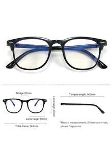 3 buc ochelari simpli casual cu ramă mică pentru bărbați și femei, și pentru citit pe calculator, jocuri, TV, telefoane, anti-oboseală a ochilor, protecție a ochilor cu lentilă transparentă, potriviți pentru petreceri, cumpărături și fotografiere, ochelarii sunt disponibili într-o varietate de culori (ochelari negri, ochelari leopard, ochelari transparenți)