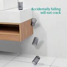 1 件壁挂式牙刷架小企鹅收纳架自粘式牙刷收纳盒牙膏架架子厨具化妆品收纳盒