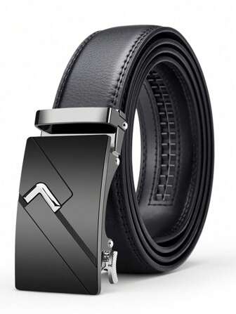 Men's Ratchet Dress Belt, Black Waistband Suitable For Suits, S, American Design, Fashionable Men's Extra-Short Tail Belt, Suitable For All Occasions, Formal, Pants Summer, School Casual, Business, Boyfriend Husband Father Dad Men Gift, Daily Wear, Fashion, Teen, Outdoor, Vacation, Athletic, Travel, Street, Boho, Vintage Fall, Autumn, Halloween Autumn-Winter Accessories, Suitable For Teens, Youth, Men, Casual, Outdoor, Athletic, Vacation, Graduation Gifts, Birthday, Daily Wear