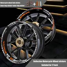 Pegatina Reflectante para Rueda de Motocicleta, Pegatina de Franja para Rin y Cubo, Listo para Correr, Cinta Adhesiva, Accesorios Impermeables para KTM  390/690/790/125 RC - R2R 01-MULTI - Ver 1