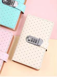 6-Color Password Lock Piggy Bank! Transparent Layer Holds Cash, Coins & Bills, Stylish INS-Inspired Colorful Savings Notebook, Perfect Gift For Girlfriend/Best Friend