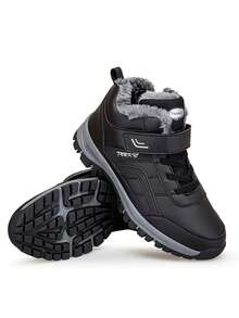 Teens' Outdoor Casual Thermal-Lined Sports Shoes, Hiking Boots, Snow Boots, Warm And Anti-Slip, Campus Student Athletic Shoes, Durable Anti-Slip Soles