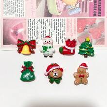 Creative Santa Claus Refrigerator Magnets, Snowman, Reindeer Refrigerator Stickers, Creative Stickers Photo Wall Black And White Version Home Kitchen Decoration Stickers, Cute Decoration Stickers, Kitchen Office Whiteboard Storage Cabinet Decoration, Kitchen Decoration, Home Decoration, Valentine's Day Gifts, Gifts For Friends And Family - Multicolor - View 5