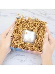 Giấy vụn rơm raffia 100g/gói, thích hợp để trang trí hộp quà, quà sinh nhật, quà cưới và quà cho phù dâu, giấy vụn raffia nhiều màu sắc thủ công dùng để trang trí lễ tốt nghiệp và đóng gói quà, hộp quà Ngày Valentine, hộp quà Ngày của Mẹ, bảo vệ quà tặng dễ vỡ. - màu nâu - Xem 5