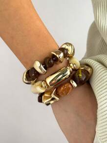 Multicolor 3-piece Bracelet Set
