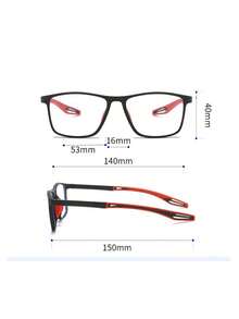 Square Sports Glasses Frames For Men And Women, Lightweight, Non-Slip And Fashionable Glasses, Photochromic, Indoor And Outdoor, Driving Fishing Hiking Cycling Running Golf Everyday Use, Suitable For Summer, Beach Vacation, Outdoor Sports, Party, Self-Driving, Fishing, Cycling, Shopping And Photography Accessories - Multicolor - View 3