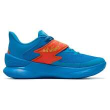 Under Armour D. FOX 1 HFD-BLU Basketballschuhe, Stoßabsorption & Grip, Unisex Sportschuhe, 3028807-419 - blau/orange - Übersicht 6