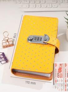 6-Color Password Lock Piggy Bank! Transparent Layer Holds Cash, Coins & Bills, Stylish INS-Inspired Colorful Savings Notebook, Perfect Gift For Girlfriend/Best Friend