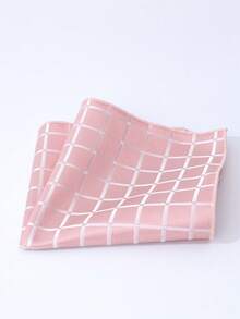 1 chiếc khăn vuông bỏ túi họa tiết kẻ caro trơn màu, khăn tay mỏng dành cho nam dùng trong đám cưới, tiệc, khăn quàng cổ hình tam giác, quà tặng cho nam giới - A - Xem 16