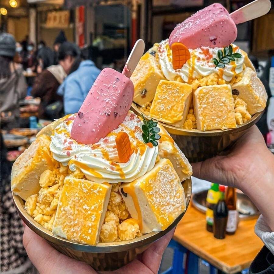 وعاء سلطة من الفولاذ المقاوم للصدأ 304 - وعاء آيس كريم بملمس مطرق - وعاء حلوى - وعاء معكرونة - وعاء شوربة/نودلز مزدوج العزل - مناسب للاستخدام التجاري والمنزلي