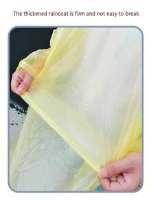 4pcs Portable Disposable Compressed Transparent Long Raincoat, Card-Sized Easy To Carry, Simple And Practical, Essential For Travel