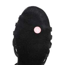 Ladies' Black Mid Heeled Latin Dance Shoes, Classic Five Weave Upper, Ladies' Summer Sandals, High Heels Dance Shoes, Latin Dance Shoes Satin Professional Banquet Party Wedding Jazz Rumba Tango Salsa Practice Performance Dance Shoes Indoor Sandals - Black - View 8