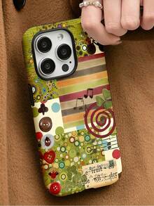 Whimsical Retro Collage 2-In-1 Film Phone Case, Fashion Aesthetic Star Design, Abstract Art Protective Case - Compatible With Galaxy S25/S25 Plus/S25 Ultra/S24/S24 Plus/S24 Ultra/S24 FE/S23/ S23+/S23 Ultra/S22/S22+/S22 Ultra/S21/S21+/S21 Ultra/S20 ULTRA/A71/A56/A55/A54/A53/A52/A34/A26/A15/A16/A14/A13/A06 And Phone17,17Air,17pro,17pro Max,16,16plus,16promax,15Plus,15Pro,15ProMax,14,14Plus,14Pro,14ProMax,13,13Pro,13ProMax,12,12Pro,12ProMax,11,11Pro,11Pro Max, Is A Thoughtful Birthday Gift For Your Girlfriend, Boyfriend And Friends. - Nhiều màu - Xem 2