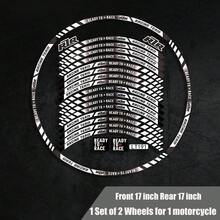 Pegatina Reflectante para Rueda de Motocicleta, Pegatina de Franja para Rin y Cubo, Listo para Correr, Cinta Adhesiva, Accesorios Impermeables para KTM  390/690/790/125 RC - R2R 01-MULTI - Ver 8