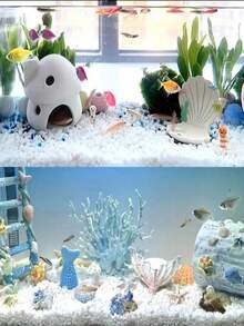 White Pebble Stones, Decorative Rocks, Suitable For Potted Plants, Home Decor, Outdoor Garden, Aquarium Landscape, 0.6-3cm, 100g/300g/500g/800g - Multicolor - View 6