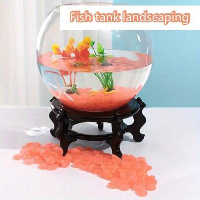 Leuchtsteinharzdekoration, fluoreszierender Steinlandschaftsstein, künstlicher leuchtender Stein 84g pro Beutel, Akario, Aquarium Ornament, Aquarium Deko, Treibholz, Aquarium Zubehör, Aquarium Dekoration