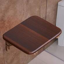 Folding Wall Mounted Shoe Changing Stool, Shoe Wearing Stool Entering Door Stool, High-End Entrance Hall Entrance Foyer Chair, Invisible Household Folding Stool, Bathroom Folding Stool (Grey)