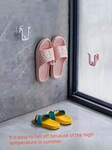 5-Piece Colorful Self-Adhesive Shoe Rack - Waterproof, Wall-Mounted Shoe Hook For Bathroom, Kitchen And Bedroom Decoration | Space-Saving, Easy To Home Bathroom Decor Bathroom Organizer Fall Decor Back To School