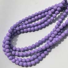 50pcs 8mm Colored Volcanic Stone Round Beads DIY Handmade Bead Jewelry Accessories Bracelet Necklace Accessories