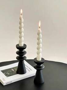 2pcs Decorative Aromatherapy Twisted Candle Sticks, High-Quality Soy Wax, & Smokeless Candles For Home, Room, Wedding, Tabletop, Aromatherapy Gift Gifts Birthday Graduation