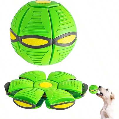 UFO Magic Ball, Pet Toy Flying Saucer Ball, Creative Puppy Disc Ball, Portable Decompression Flying Plane Throwing Dog Ball Toy, Suitable For Small And Medium Dogs Outdoor Sports