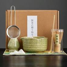 1 件/4 件/7 件抹茶碗、抹茶打蛋器、抹茶勺、抹茶配件套装，复古风格，日式茶道工具，适合返校、节日、万圣节的礼品套装