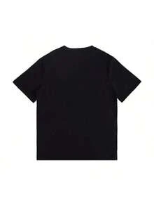 Homies Graphic Tee XL Men Chicano Culture Cotton T-Shirt Black Cartoon Print Casual Bohemian Style All-Season Wear Hand Wash Only Men Size S-3XL - 黑色 - 查看 4