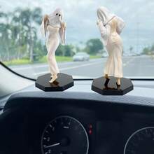 1pc Sexy Ghost Girl Statue Car Decorations, Sexy Ghost Girl Statue Car Ornaments, Interesting Car Ornaments, Sexy Statue Home Ornaments, Sexy Statue Bookshelf Ornaments