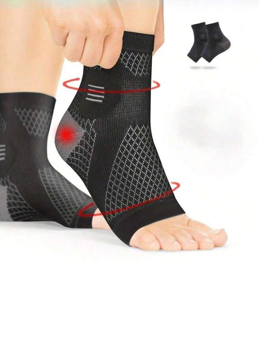 1PC Breathable Ankle Support Belt, Adjustable Compression Ankle Guard, Sports Heel Support, Used For Sports Joint Protection To Prevent Injury And Foot Recovery - Multicolor - View 1