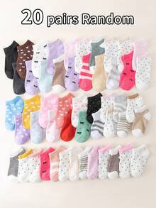 20 de perechi de șosete cu buline pentru bebeluși, pentru fete, potrivite pentru primăvară și vară - Bronz - Vizualizare 9
