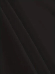 1 Piece Of Women's Casual Round Neck Long Sleeve T-Shirt, Soft Sports Knit Fabric With Slight Stretch, Suitable For Spring, Summer, And Autumn Seasons, Featuring Holiday-Themed Small Character Print Design - Black - View 4