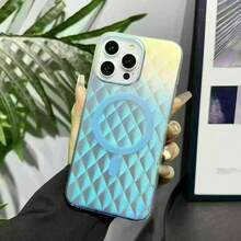 Advanced Magnetic Dynamic Color Changing Wave Pattern Case For IPhone 16, 15, 14, 12, 11 And Other Models Including Pro, Pro Max, And Plus Versions - Màu hỗn hợp 5 - Xem 2