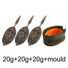 Juego de alimentador de carpas de aleación de zinc - Pesos de liberación rápida y antióxido para eficiencia en pesca en agua dulce/salada - Negro - Ver 9