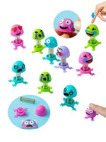 12 قطعة مشتركة بألوان عشوائية من منطلق الربيع، مناسبة للأولاد والبنات للعب ألعاب القفز، يمكن استخدامها كديكورات لحفلات استحمام الطفل أو هدايا صغيرة للأصدقاء، حشوات لأكياس الحفلات، هدايا ممتعة (ألوان عشوائية) - متعدد الألوان - مشاهدة 1