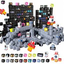 Space Rocket Magnetic Building Blocks | 200 PCS Space Adventure Magnetic Tile Set | STEM Montessori Sensory Toys For Toddlers 3+ Year Old Boys & Girls, Planets & Rockets | Creative Building Blocks For Space Exploration Birthday Gifts For Kids Ages 3+. - 彩色 - 查看 1