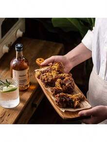 1 Stück Rosenholz Schneidebrett - Holz Küchentablett, stilvoller langer Griff, massives Holz, für Fleisch, Käse, Brot, Gemüse und Obst - Aufschnittbrett Käseplatte, perfekt zum Schneiden und Präsentieren von Lebensmitteln, unverzichtbar für die moderne Landhausküche. Muttertags-Geschenk, Hochzeitsküchenzubehör.