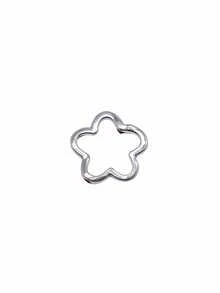 20pcs/Set Flower Design DIY Bead Valentines - Ancient Silver - View 3